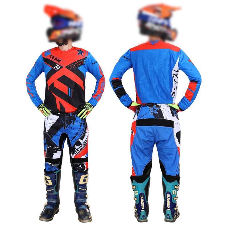 Motocross-Ausrüstungsset für Kinder 4 5 6 7 8 9 10 11 12 13 Jahre Jugend Kind Motorrad Junge Mädchen Jersey Hose Kits Rennanzug Offroad Enduro MX MTB S-20 von Joom DACH