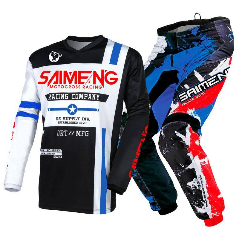 Motocross-Ausrüstungsset für Kinder 4 5 6 7 8 9 10 11 12 13 Jahre Jugend Kind Motorrad Junge Mädchen Jersey Hose Kits Rennanzug Offroad Enduro MX MTB S-20 von Joom DACH