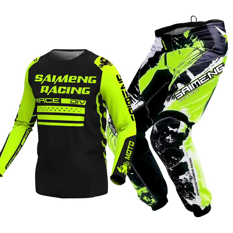 Motocross-Ausrüstungsset für Kinder 4 5 6 7 8 9 10 11 12 13 Jahre Jugend Kind Motorrad Junge Mädchen Jersey Hose Kits Rennanzug Offroad Enduro MX MTB S-20 von Joom DACH