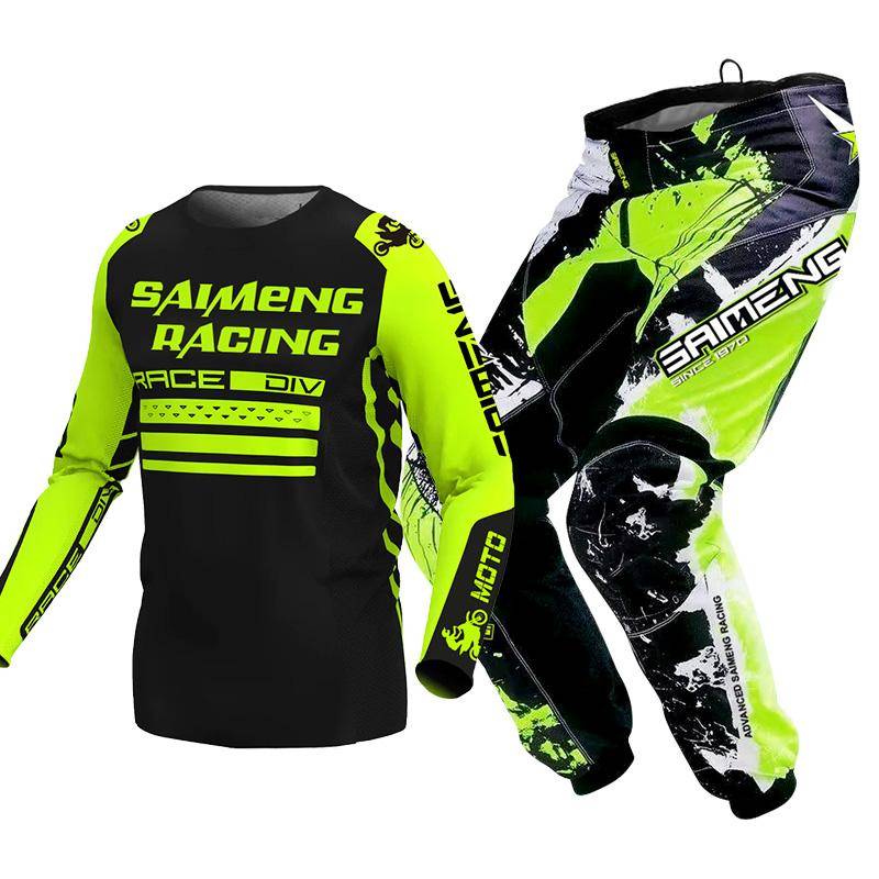 Motocross-Ausrüstungsset für Kinder 4 5 6 7 8 9 10 11 12 13 Jahre Jugend Kind Motorrad Junge Mädchen Jersey Hose Kits Rennanzug Offroad Enduro MX MTB S-20 von Joom DACH