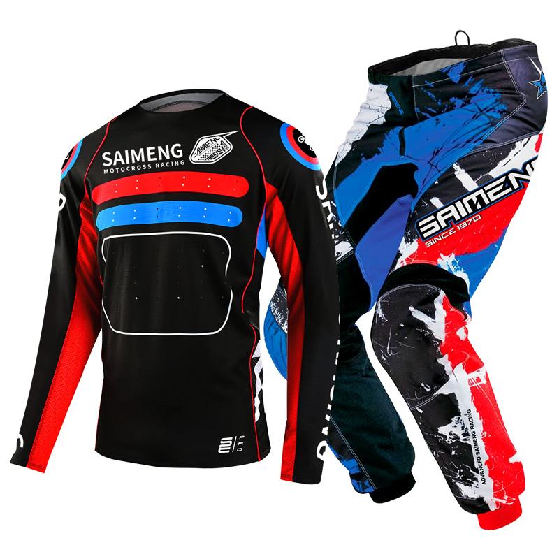 Motocross-Ausrüstungsset für Kinder 4 5 6 7 8 9 10 11 12 13 Jahre Jugend Kind Motorrad Junge Mädchen Jersey Hose Kits Rennanzug Offroad Enduro MX MTB XL-26 von Joom DACH