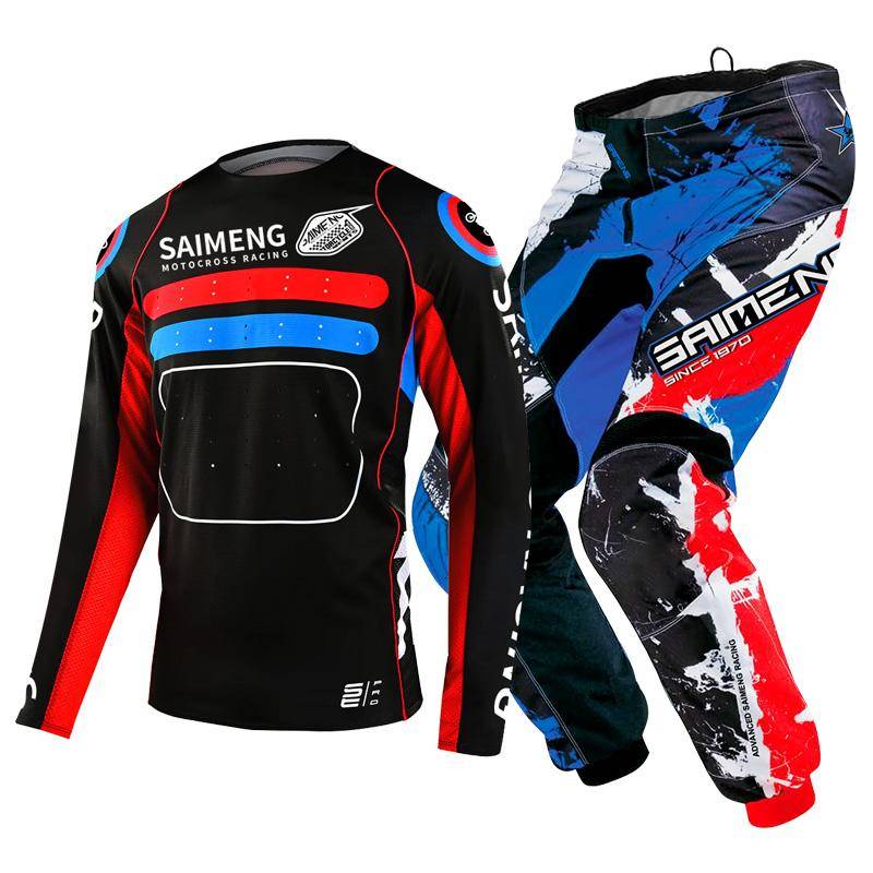 Motocross-Ausrüstungsset für Kinder 4 5 6 7 8 9 10 11 12 13 Jahre Jugend Kind Motorrad Junge Mädchen Jersey Hose Kits Rennanzug Offroad Enduro MX MTB XL-26 von Joom DACH
