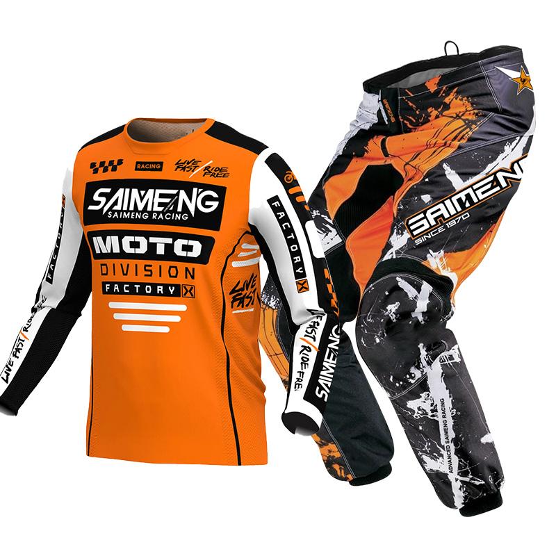 Motocross-Ausrüstungsset für Kinder 4 5 6 7 8 9 10 11 12 13 Jahre Jugend Kind Motorrad Junge Mädchen Jersey Hose Kits Rennanzug Offroad Enduro MX MTB XL-26 von Joom DACH