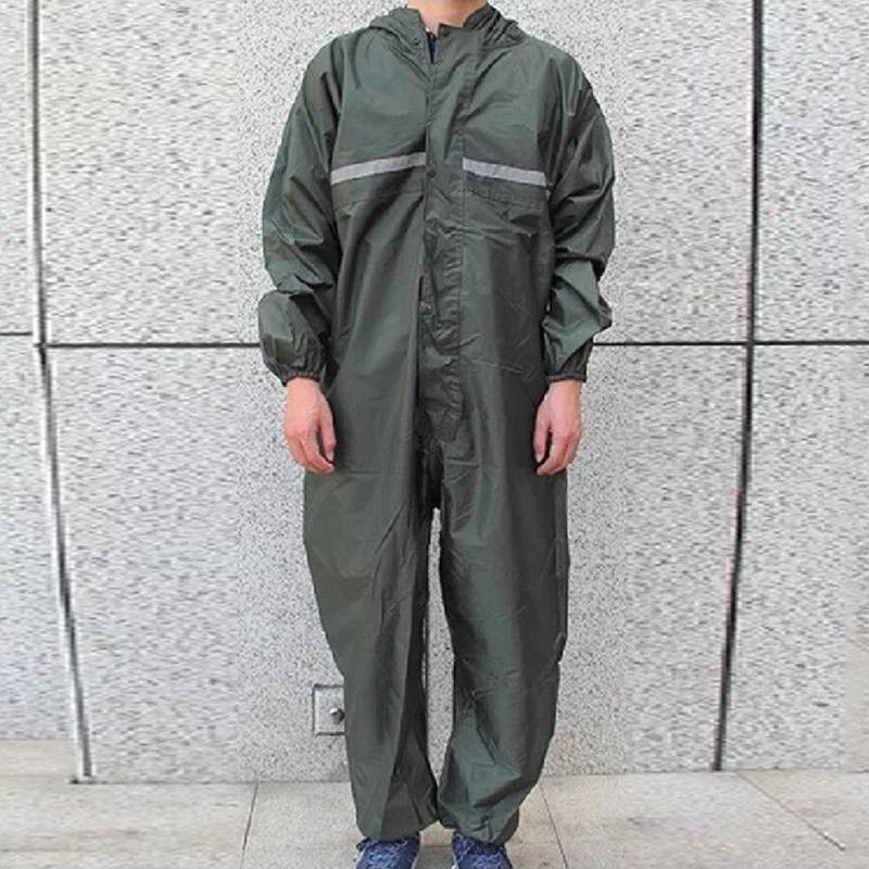 Motorrad-Regenanzug, Regenmantel, Overalls, wasserdicht, für Herren, Mode, Arbeit im Freien 2XL grün von Joom DACH