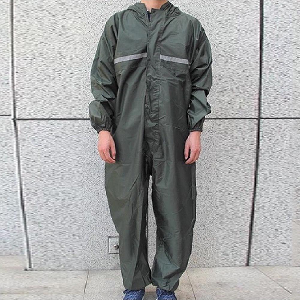 Motorrad-Regenanzug, Regenmantel, Overalls, wasserdicht, für Herren, Mode, Arbeit im Freien 4XL grün von Joom DACH