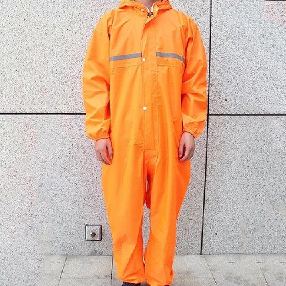 Motorrad-Regenanzug, Regenmantel, Overalls, wasserdicht, für Herren, Mode, Arbeit im Freien XL orange von Joom DACH