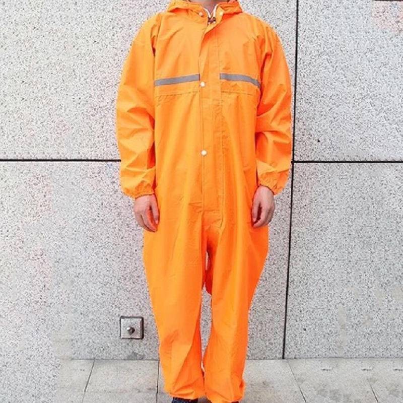 Motorrad-Regenanzug, Regenmantel, Overalls, wasserdicht, für Herren, Mode, Arbeit im Freien XL orange von Joom DACH