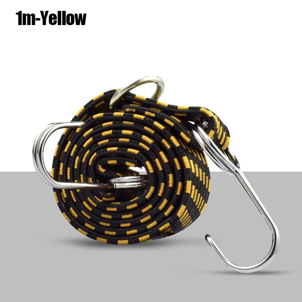 Motorradgepäck Gummibänder Gummi Gepäckseil Kordel Haken Seil Krawatte Fahrrad Dachgepäckträger Gurt Festes Band Zubehör 1 meter gelb von Joom DACH