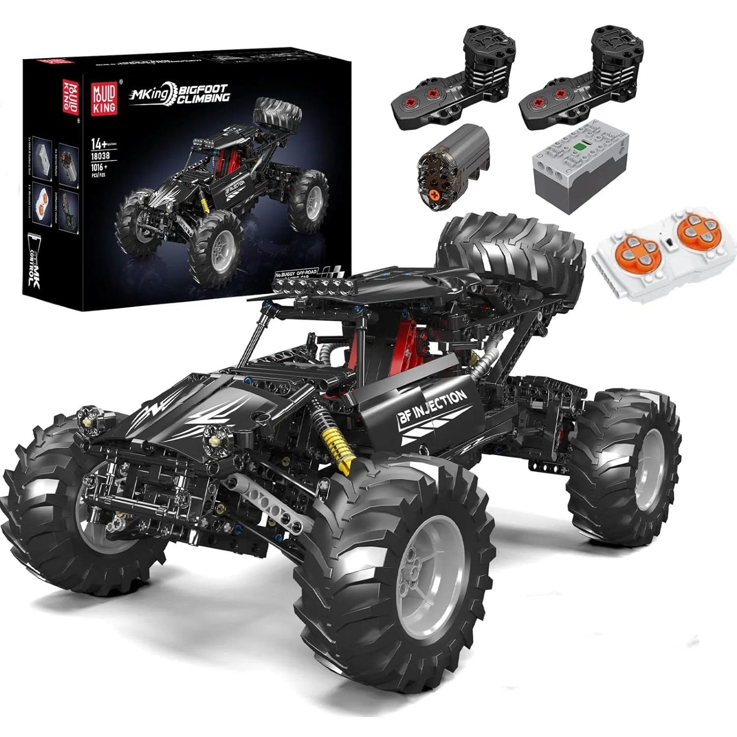 Mould King 18038 Technisches Auto Baustein Fernbedienung Bigfoot Kletterauto Spielzeug Montage Ziegel Set Kinder Weihnachtsgeschenk 18038 von Joom DACH