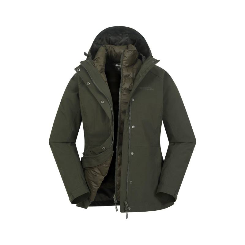 Mountain Warehouse Alaskan 3-in-1-Daunenjacke für Damen/Damen 14 UK grün/khaki von Joom DACH
