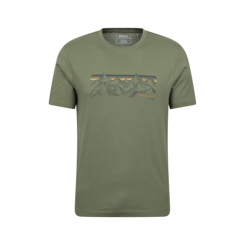 Mountain Warehouse Herren-T-Shirt mit Bergstreifen L khaki/grün von Joom DACH