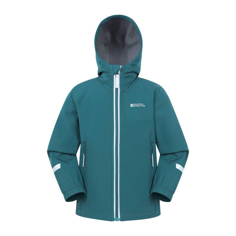Mountain Warehouse Huxley Reflektierende Softshelljacke für Kinder 11-12 blau von Joom DACH