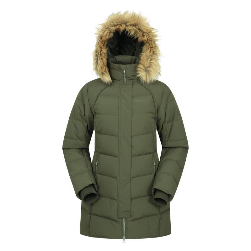 Mountain Warehouse Isla II lange Daunenjacke für Damen/Damen 16 UK dunkle khaki von Joom DACH