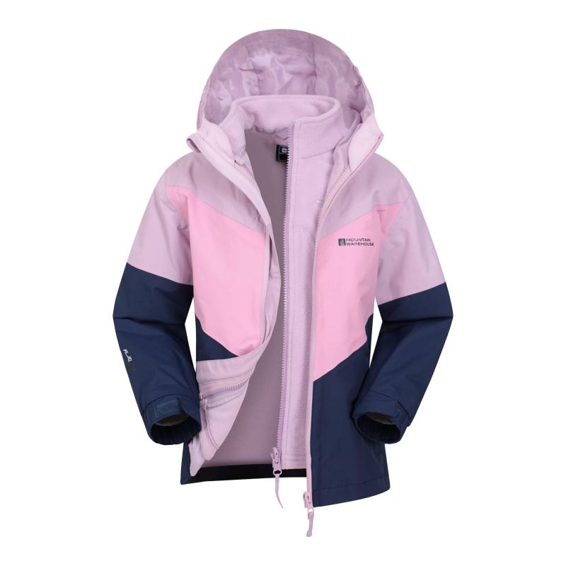 Mountain Warehouse Kinder/Kids Lightning II 3-in-1 wasserdichte Jacke 3-4 Years blau von Joom DACH