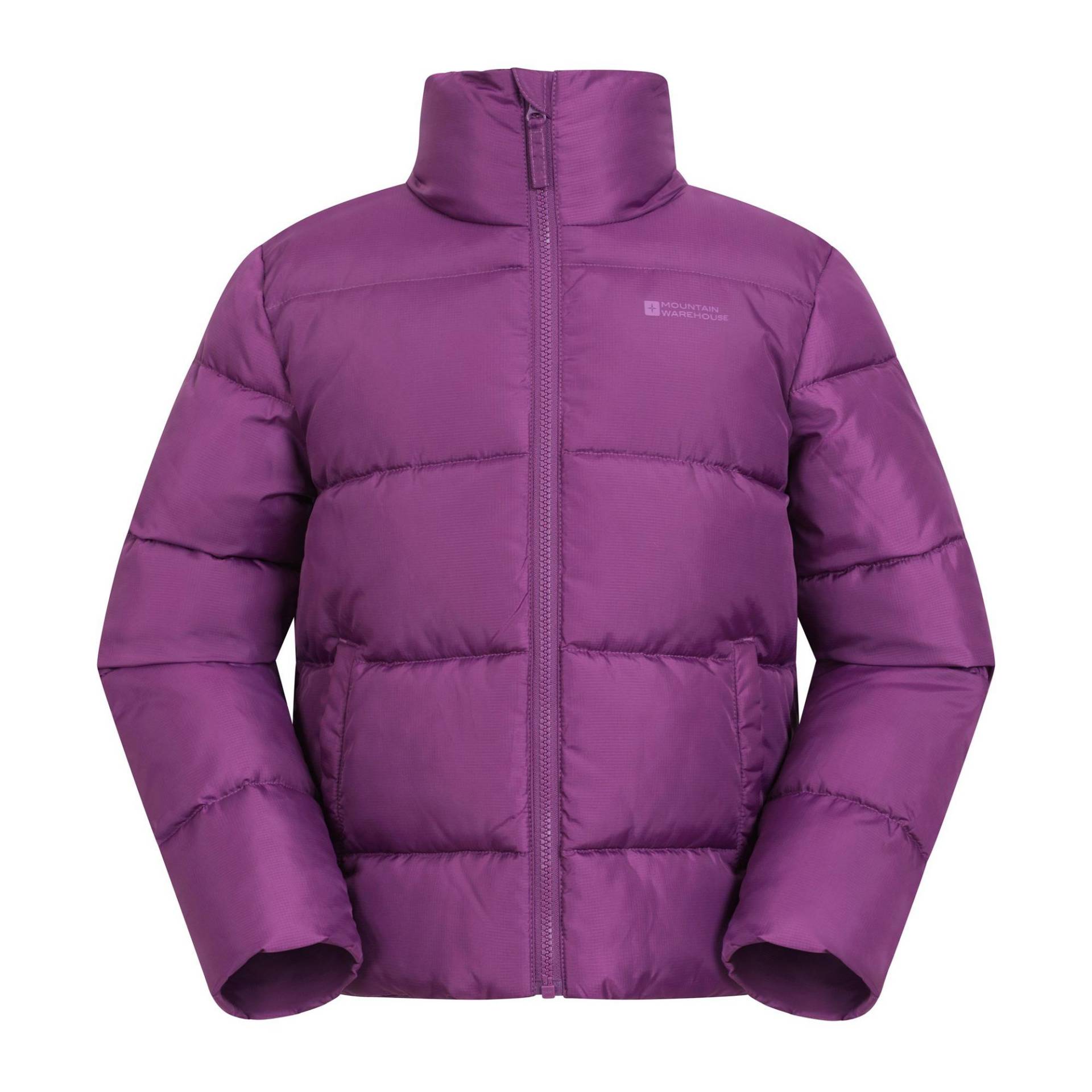 Mountain Warehouse Lottie wasserabweisende, wattierte Jacke für Kinder 7-8 Years violett von Joom DACH