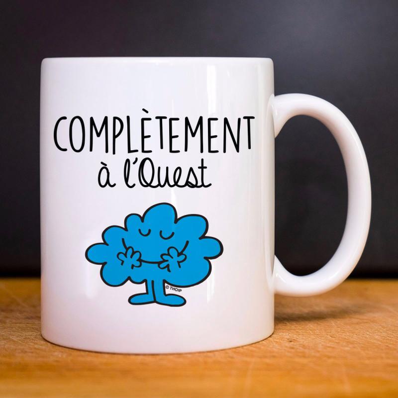 Mug COMPLÈTEMENT À L'OUEST TU weiß von Joom DACH