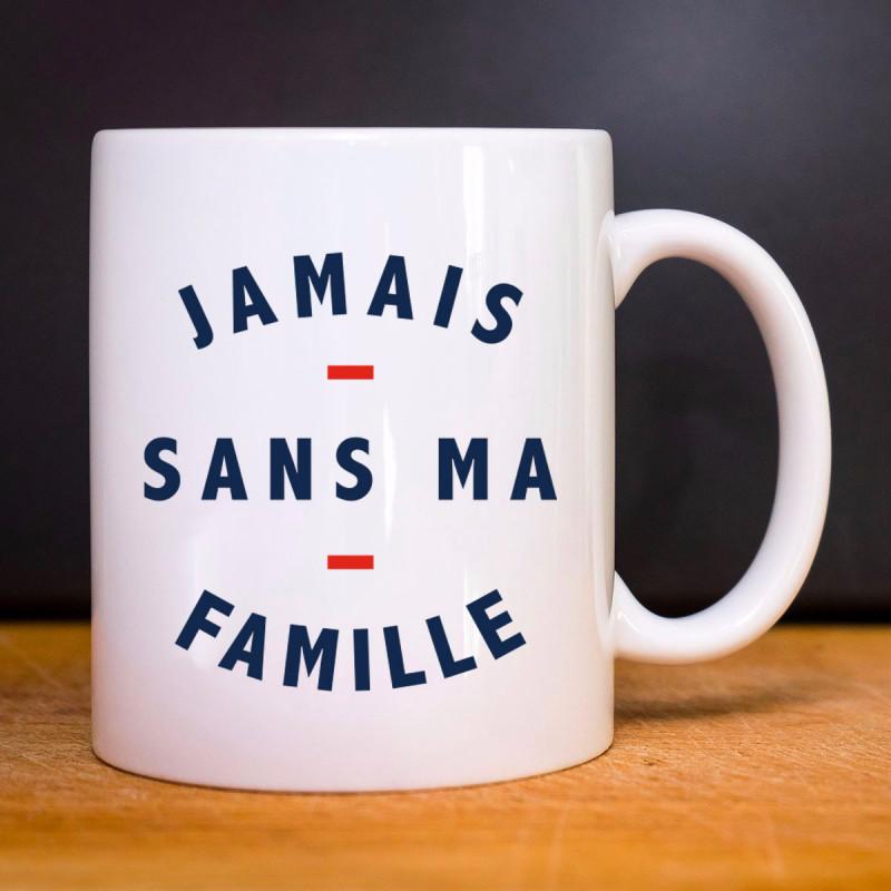Mug JAMAIS SANS MA FAMILLE WAF TU weiß von Joom DACH