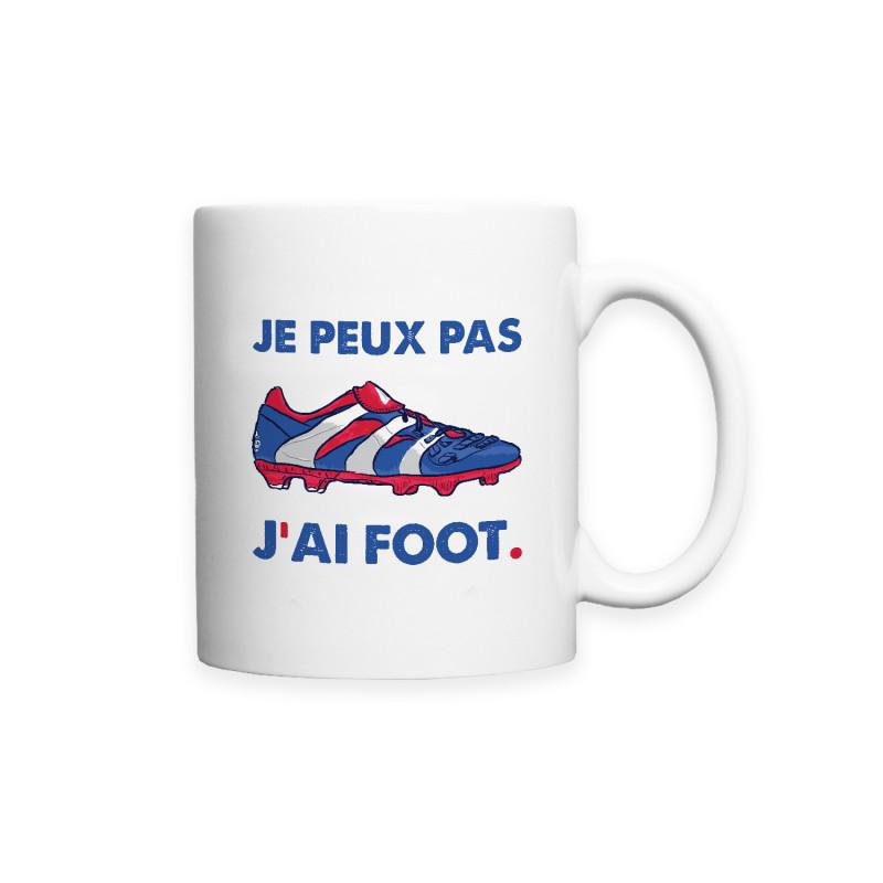 Mug JE PEUX PAS J'AI FOOT TU weiß von Joom DACH