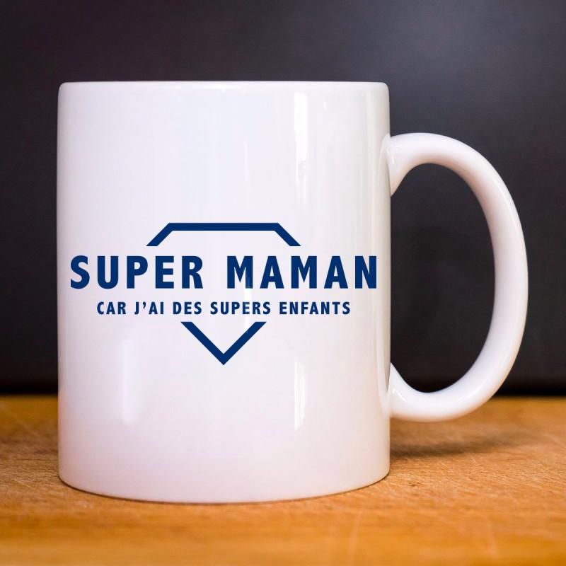 Mug SUPER MAMAN CAR J'AI DES SUPERS ENFANTS 2 WAF TU weiß von Joom DACH
