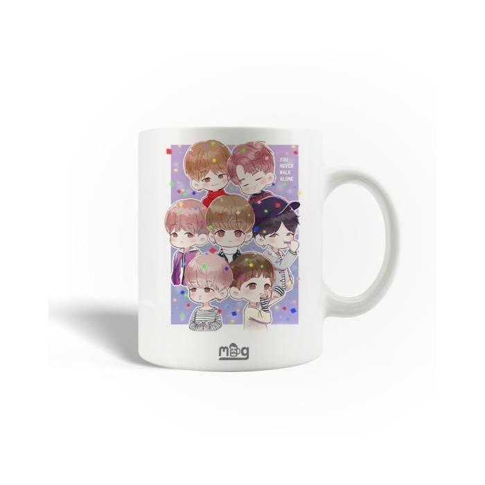 Mug en Céramique BTS Spring Day Fanart Album You Never Walk Alone 2017 von Joom DACH
