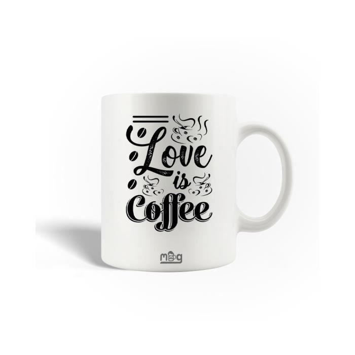Mug en Céramique Homer Simpson Love is Coffee von Joom DACH