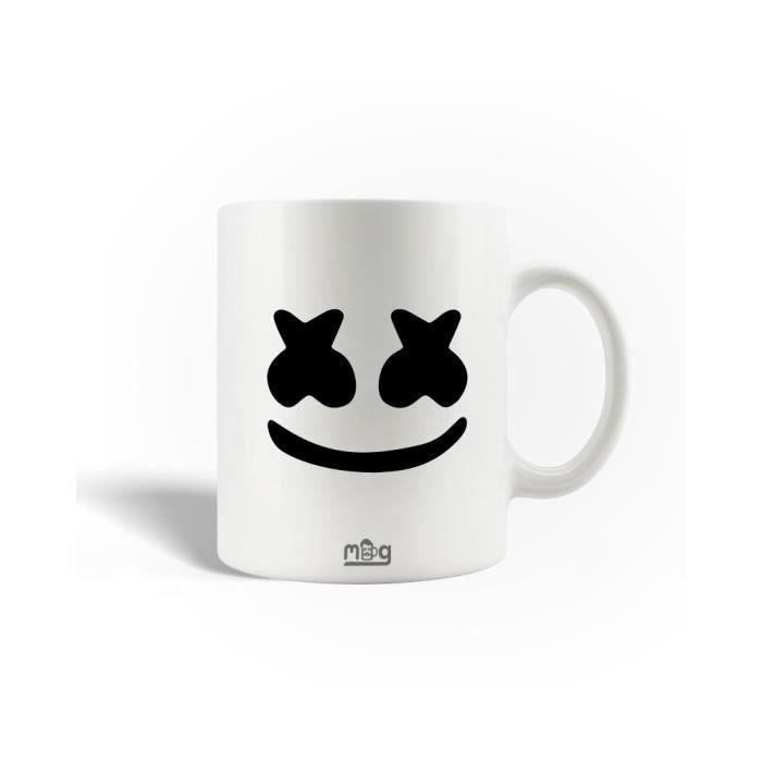 Mug en Céramique Marshmello DJ Logo Noir von Joom DACH