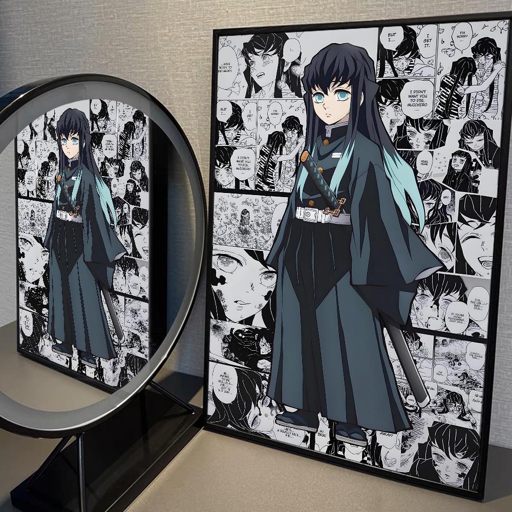 Muichiro Tokito Anime Klassische Vintage Poster Decoracion Malerei Wand Kunst Weiß Kraft Papier Kawaii Room Decor 40cm×50cm NoFrame von Joom DACH