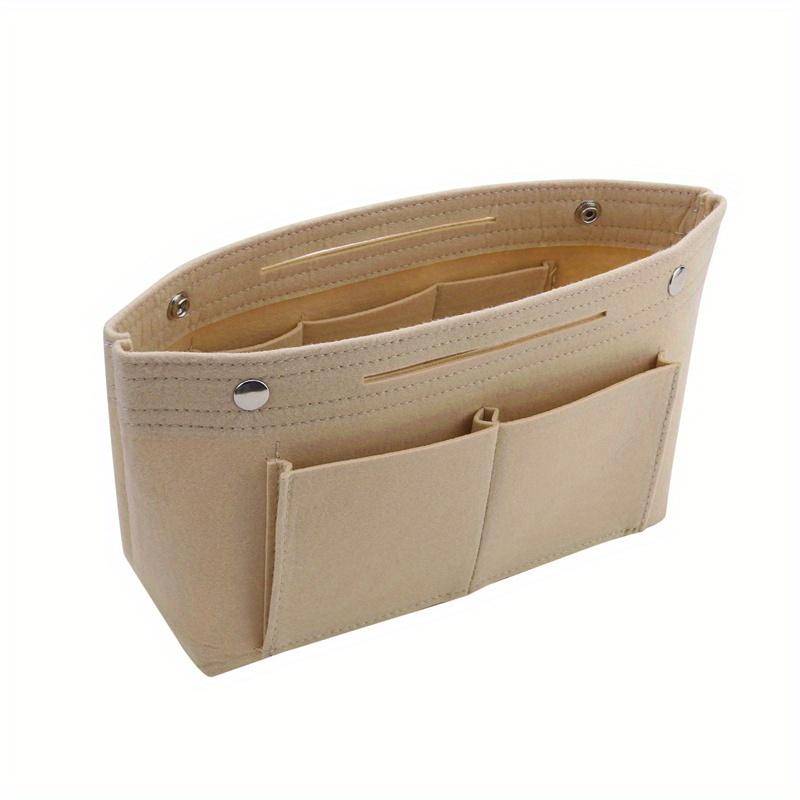 Multifunktionale Einsatz-Make-up-Tasche Damen Reise Innentasche Kosmetiktaschen für Damen Tragbarer Aufbewahrungs-Organizer Tote 2024 off-weiße von Joom DACH