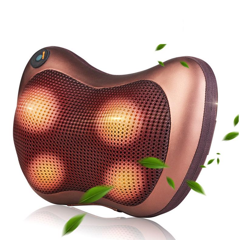 Multifunktionale Elektrische Massage Kissen Kissen Auto Hause Zervikale Shiatsu Massage Hals Zurück Taille Tiefe Gewebe Kneten AU plug von Joom DACH