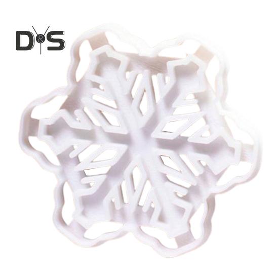 Multifunktionale Keksform, Lebensmittelqualität, nützliche Weihnachts-Schneeflocken-Plätzchen-Backform von Joom DACH