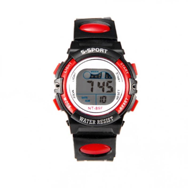 Multifunktionale Kinder-Sport-Armbanduhr, leuchtende LED-Digital-Datumsalarm-Armbanduhr von Joom DACH