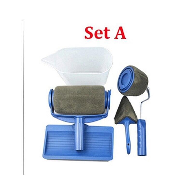 Multifunktionale Wand dekorative Farbroller Ecke Pinsel Griff Werkzeug DIY Haushalt einfach zu bedienen Malpinsel Kit Set A von Joom DACH