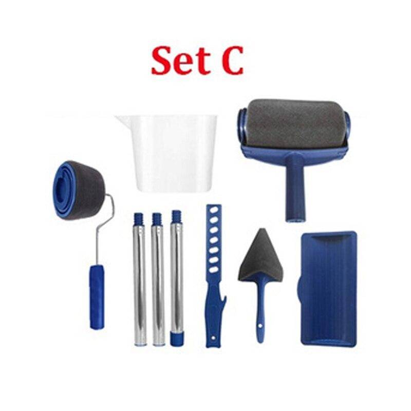 Multifunktionale Wand dekorative Farbroller Ecke Pinsel Griff Werkzeug DIY Haushalt einfach zu bedienen Malpinsel Kit Set C von Joom DACH