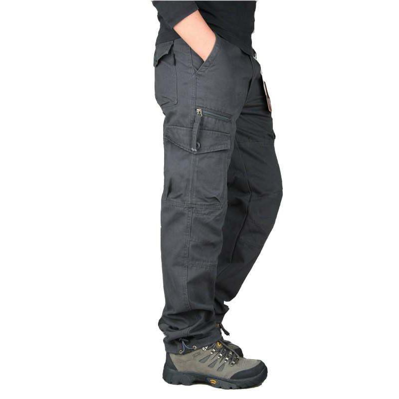 Multifunktionale einfarbige Outdoor-Freizeithose für Herren Arbeitskleidung Hose mit mehreren Taschen Lockere Hose Cargohose 4XL grau Multifunktionale einfarbige Outdoor-Freizeithose für Herren Arbeitskleidung Hose mit mehreren Taschen Lockere Hose Cargohose 4XL grau von Joom DACH