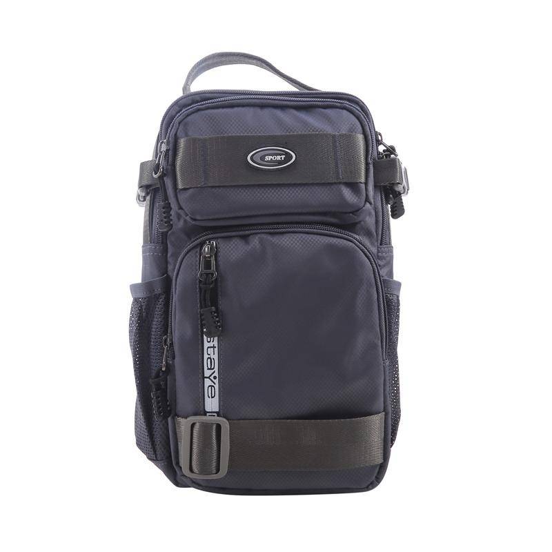 Multifunktionale wasserdichte Tasche Herren mehrschichtige Brusttasche Outdoor Freizeit Einzelschulter Umhängetasche dunkelgraue von Joom DACH