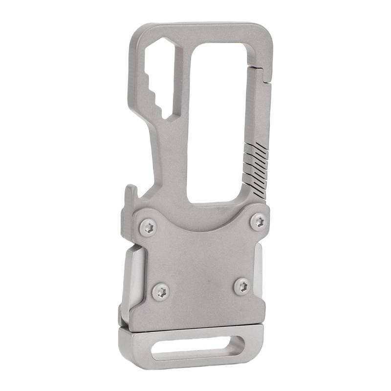 Multifunktionaler Auto-Schlüsselanhänger mit 2 Ringen Ti-Legierung Herren Hüft-Hänge-Schlüsselanhänger Schnalle für Büro von Joom DACH