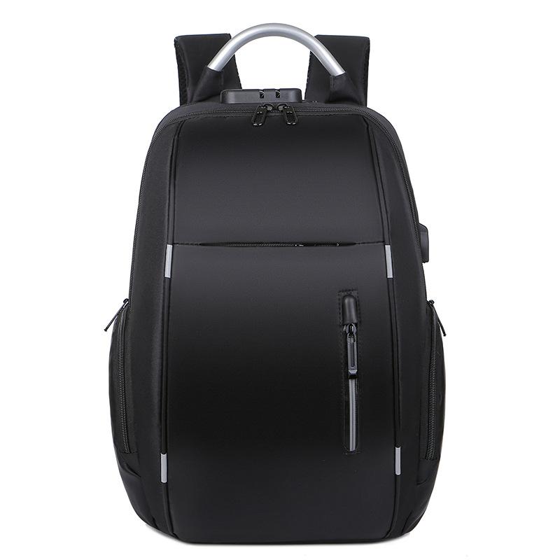 Multifunktionaler Business-Laptop-Notebook-Rucksack mit USB-Aufladung Nachtreflexion Herren-Rucksack Freizeittasche 15inch schwarz von Joom DACH