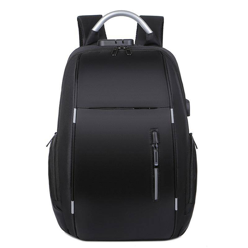 Multifunktionaler Business-Laptop-Notebook-Rucksack mit USB-Aufladung Nachtreflexion Herren-Rucksack Freizeittasche 15inch schwarz von Joom DACH