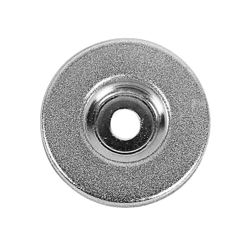 Multifunktions-Messerschärfer, Schleifscheibe, Kreisschleifer, Steinschärfer, Winkelschneidrad silber von Joom DACH