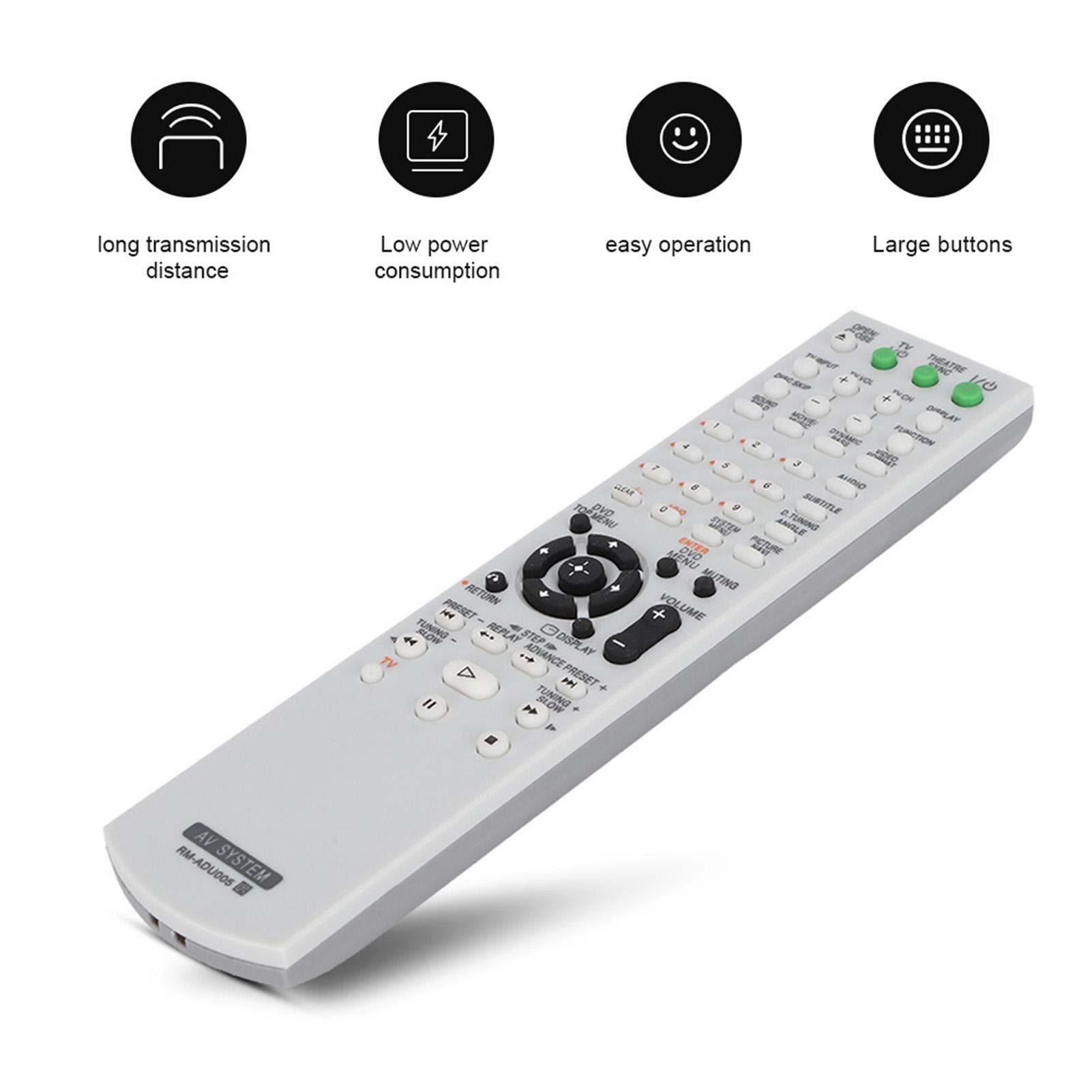 Multifunktions-Smart-DVD-AV-System-Fernbedienung für RM-ADU005 HCD-HDX466 DAV DZ230 von Joom DACH