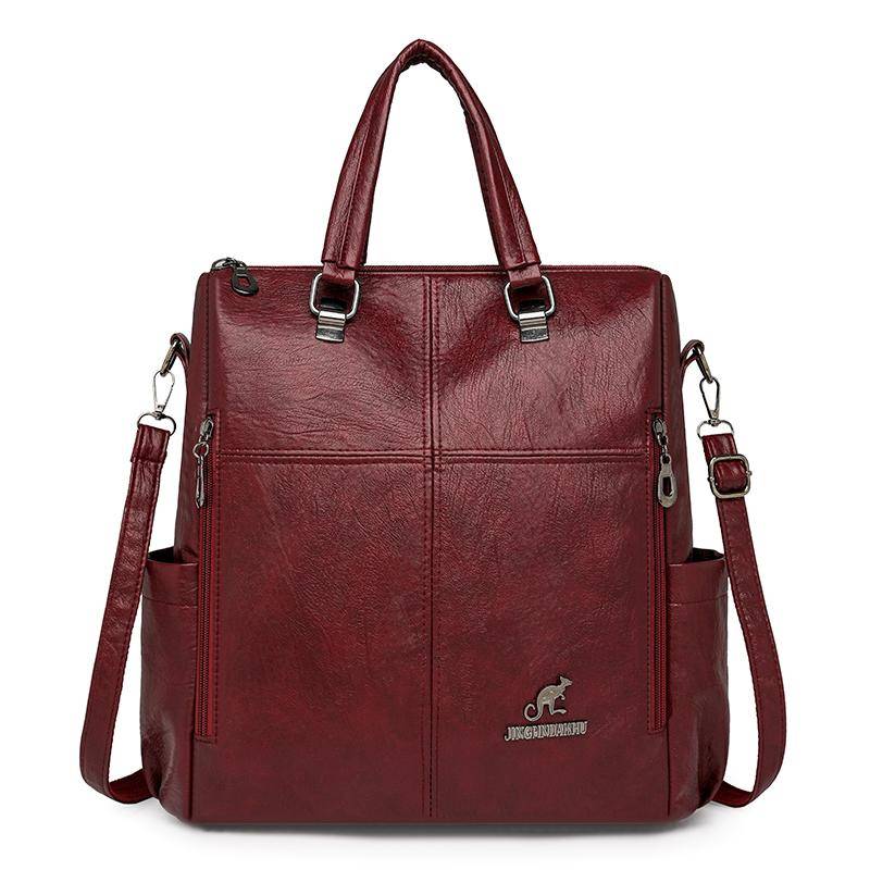 Multifunktions-Umhängetasche für Damen mit großem Fassungsvermögen rot von Joom DACH