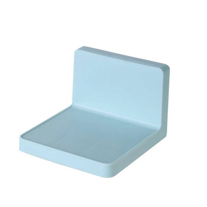 Multifunktions-Wandregal zur Aufbewahrung, selbstklebend, DIY-Seifen- und Schwammhalter, Regale für Küche und Bad, ohne Bohren, für Fernbedienung blau von Joom DACH