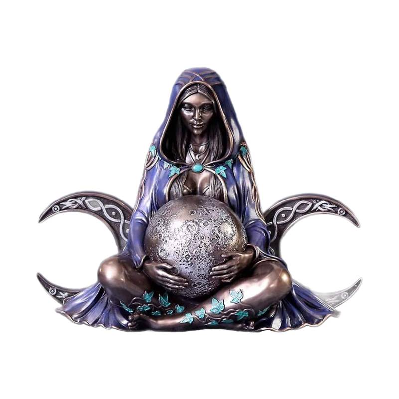 Mutter Erde Göttin Statue Harz Handbemalt Gaia Göttin Skulptur Ornament Heimdekoration von Joom DACH