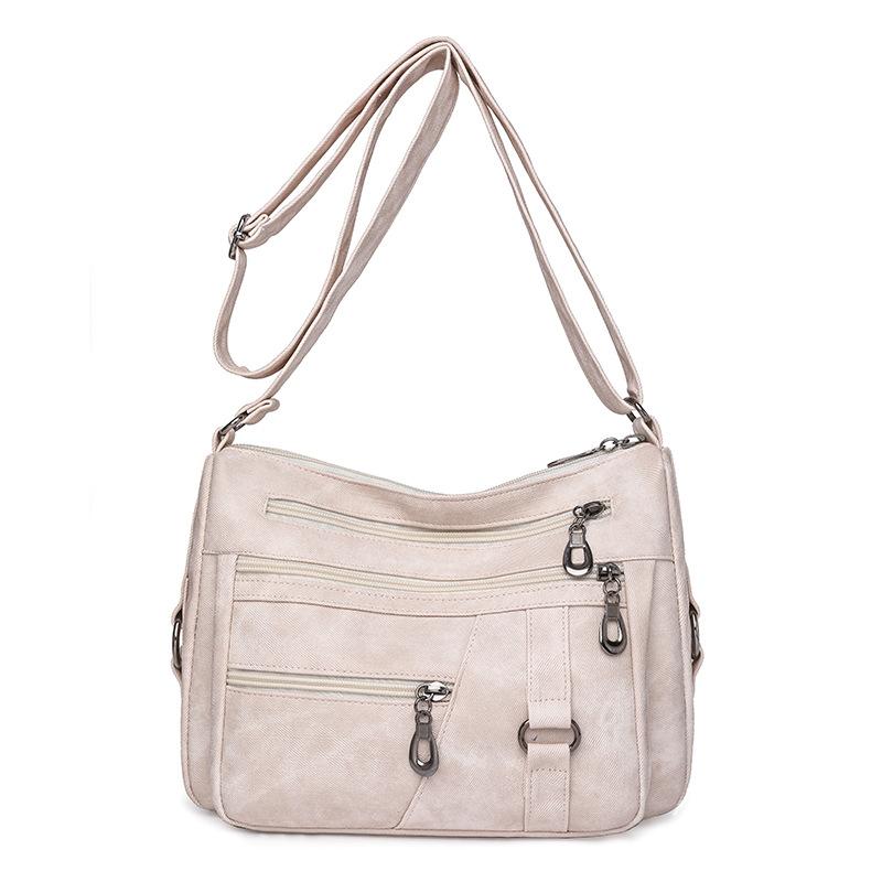 Mutter Tasche Vintage frauen Schulter Umhängetasche Multi-Pocket frauen Handy Tasche beige von Joom DACH