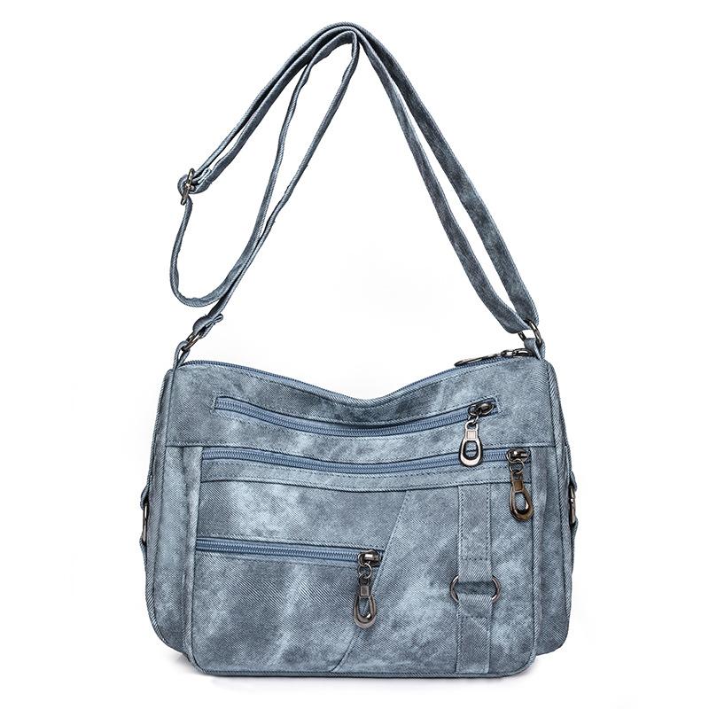 Mutter Tasche Vintage frauen Schulter Umhängetasche Multi-Pocket frauen Handy Tasche blau von Joom DACH