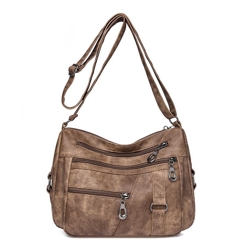 Mutter Tasche Vintage frauen Schulter Umhängetasche Multi-Pocket frauen Handy Tasche braun von Joom DACH