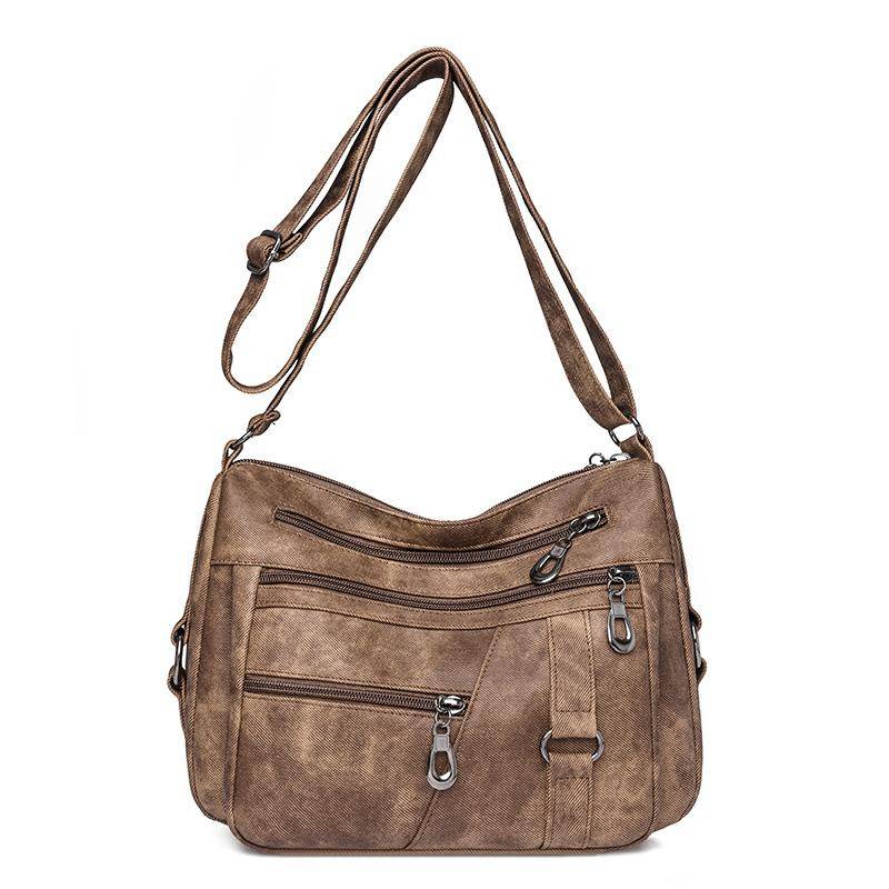 Mutter Tasche Vintage frauen Schulter Umhängetasche Multi-Pocket frauen Handy Tasche braun von Joom DACH