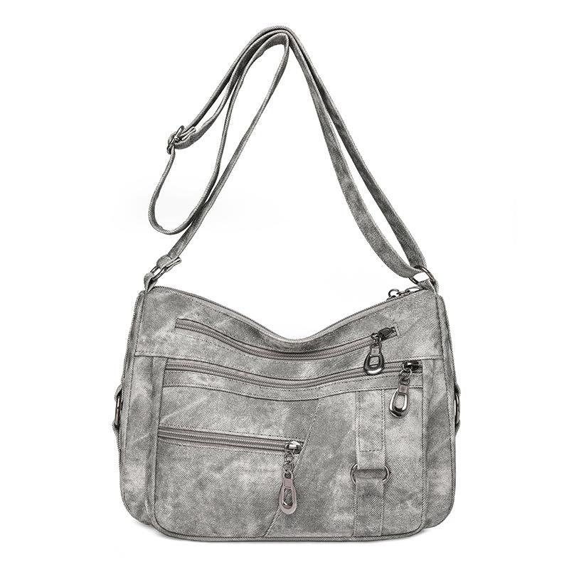 Mutter Tasche Vintage frauen Schulter Umhängetasche Multi-Pocket frauen Handy Tasche grau von Joom DACH