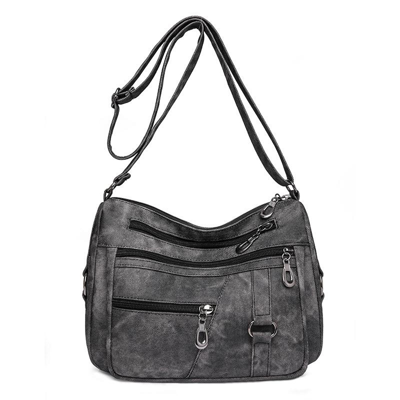 Mutter Tasche Vintage frauen Schulter Umhängetasche Multi-Pocket frauen Handy Tasche schwarz von Joom DACH