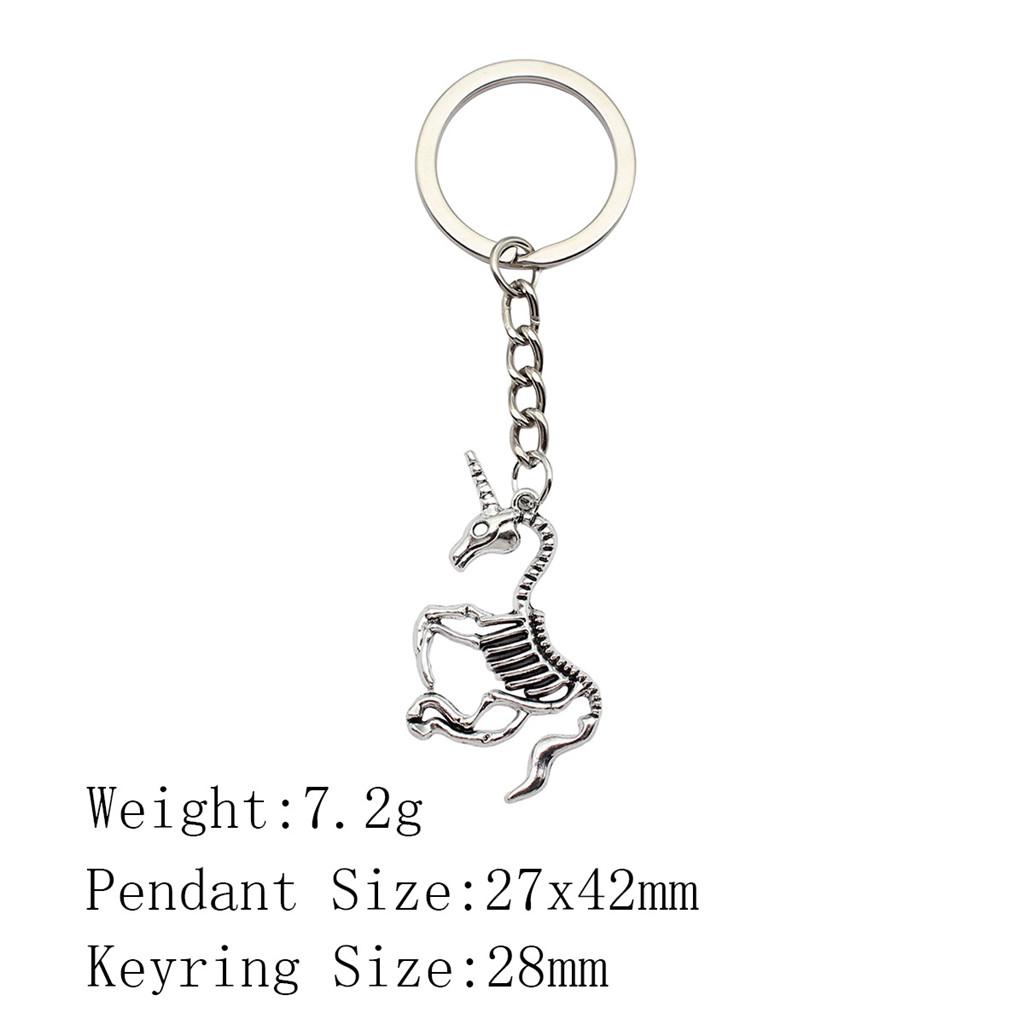 Muttertags-Taschenanhänger Pferd Einhorn Schlüsselanhänger Haus Garten Kind Schlüsselanhänger A04-1pcs-27x42mm von Joom DACH